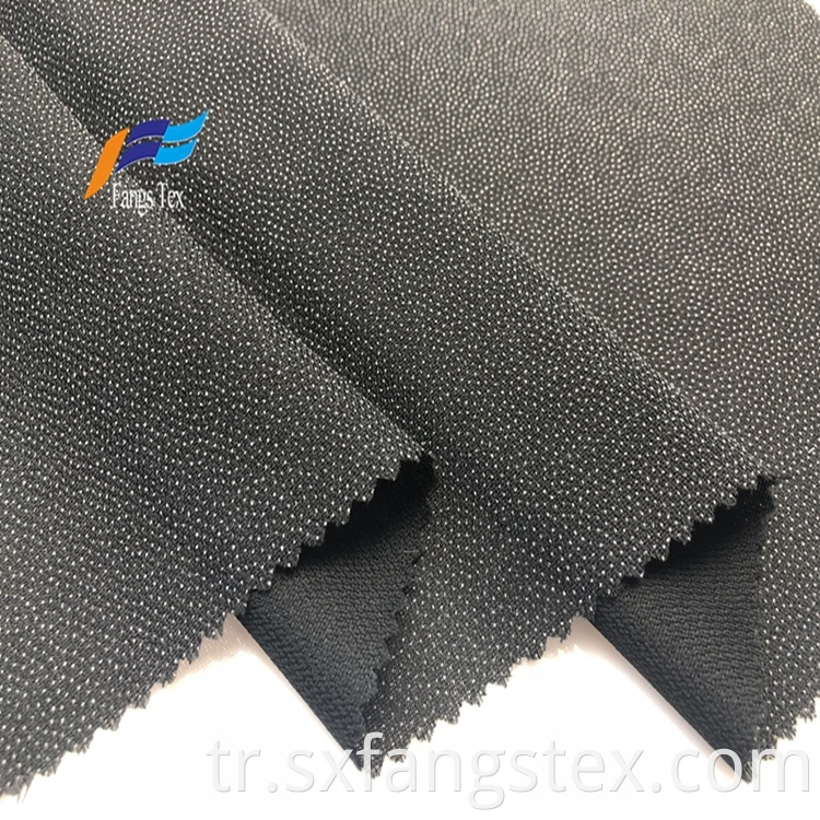 Jacquard Dots Polyester Linings Adhesive Black Abaya Fabric